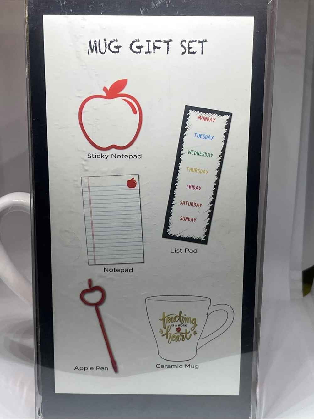 Teaching Is a Work of Heart White & Red Mug Gift Set - Picture 7 of 10